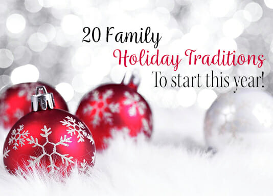 New Holiday Traditions