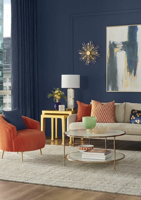 navy livingroom